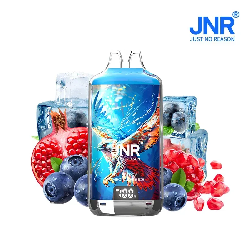 jnr-falcon-28k-pomegranate.webp Puff JNR Falcon X 28K 2% Blueberry Pomegranate Ice – Image 1